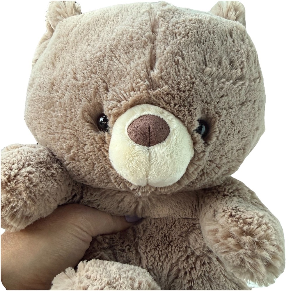 Gund Teddy Bear Kai Taupe 12"Super Soft Plush Adorably Oversized Head. NWOT